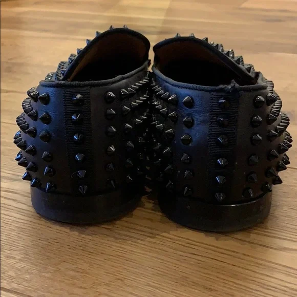 Christian Louboutin Black Spikes Casual Shoe - Picture 7 of 7